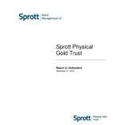 Sprott Physical Gold Trust